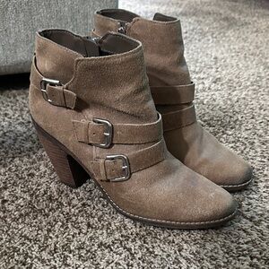 Dolce Vita Brown Suede Ankle Booties